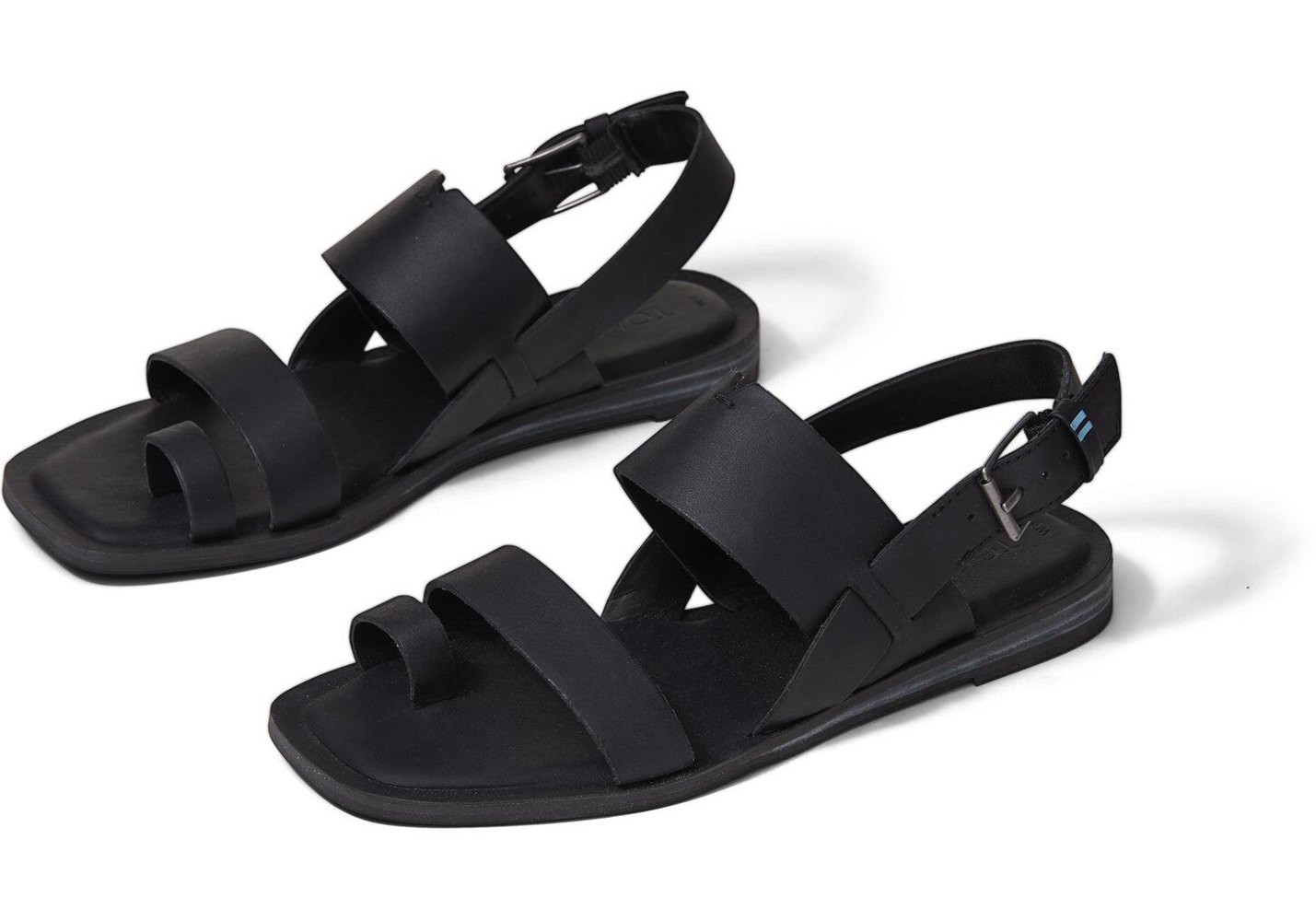 Toms Freya Sandals Black - Womens - 34856-PQBW